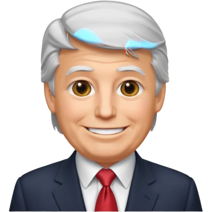 Trump but Happy emoji