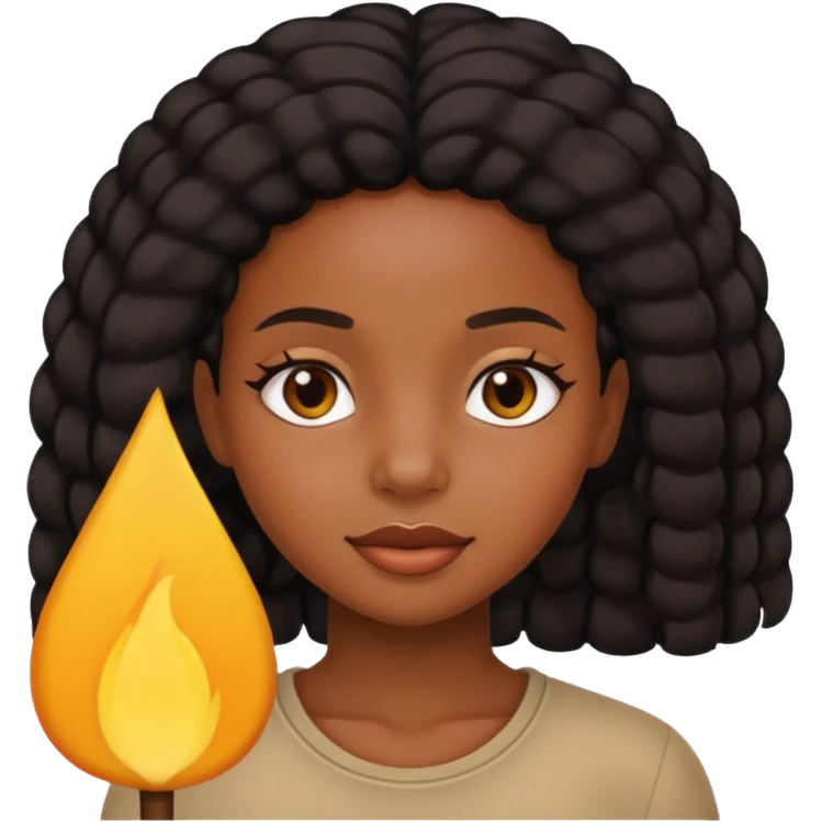 Чернокожая девушка  emoji
