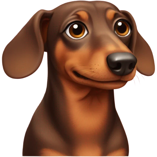 Heart daschund emoji