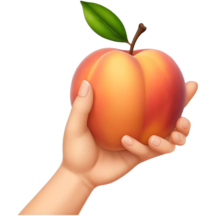 Hand slapping peach  emoji