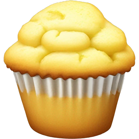 Lemon iced muffin emoji