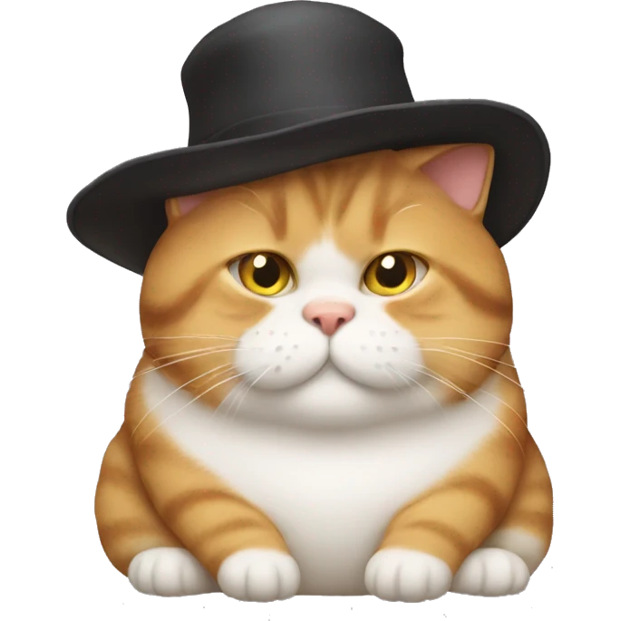 fat cat with fat shat emoji