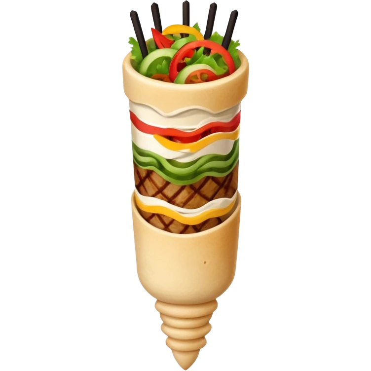 1 shawarma kebab emoji