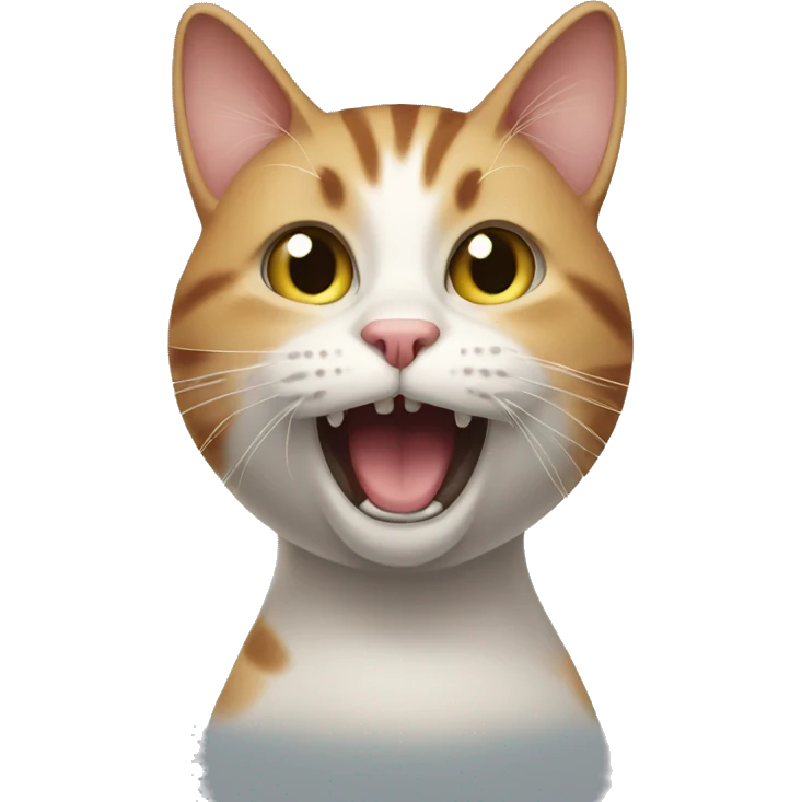 Flushed  cat emoji