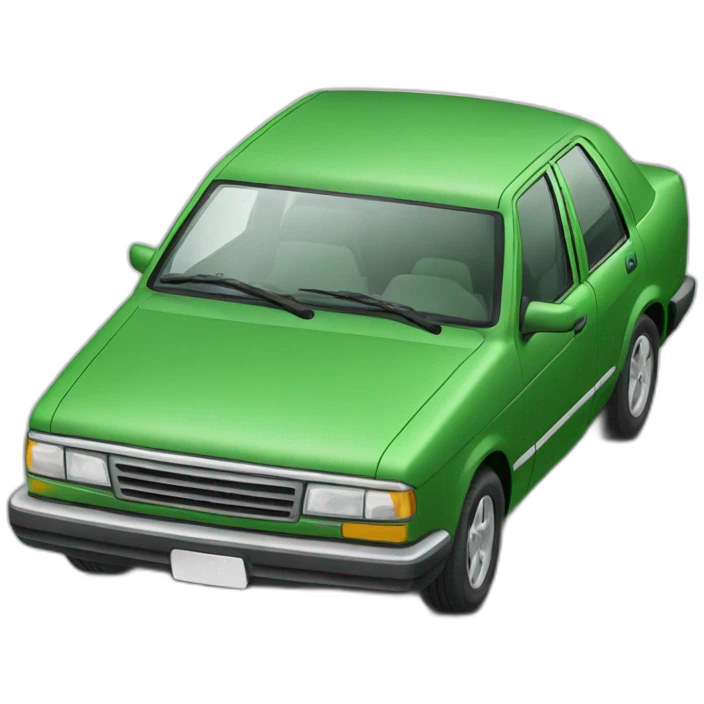 automobile color green emoji