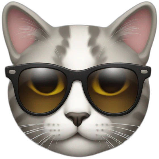Cat with sunglasses emoji