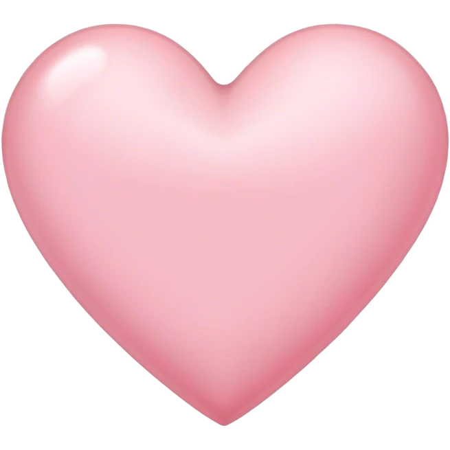 Light pink heart emoji