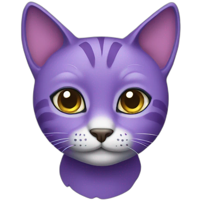 Purple cat emoji