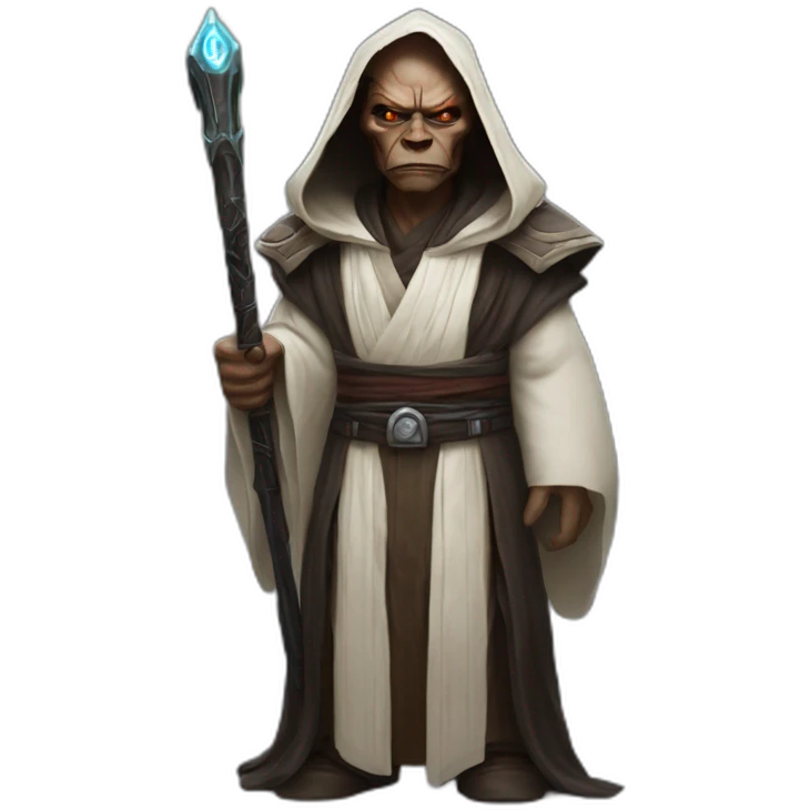 hyperrealist sith jedi in world of warcraft emoji