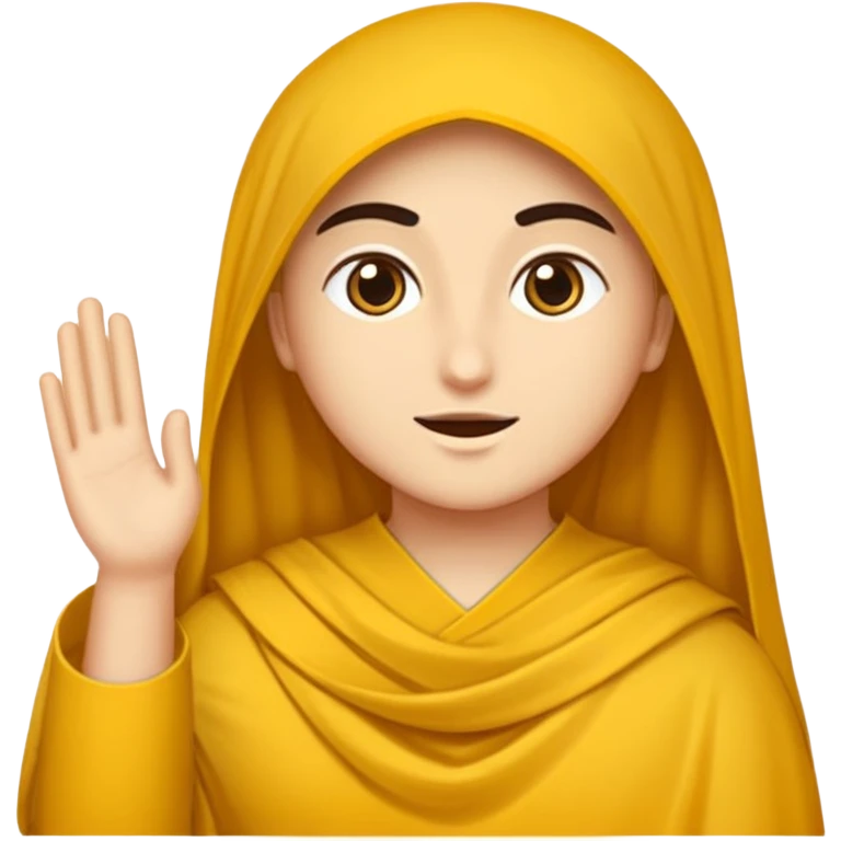 گربه ای. که دستشو به نشونه تسلیم بالا میبره emoji