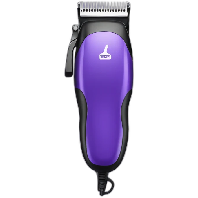 purple hair clipper emoji