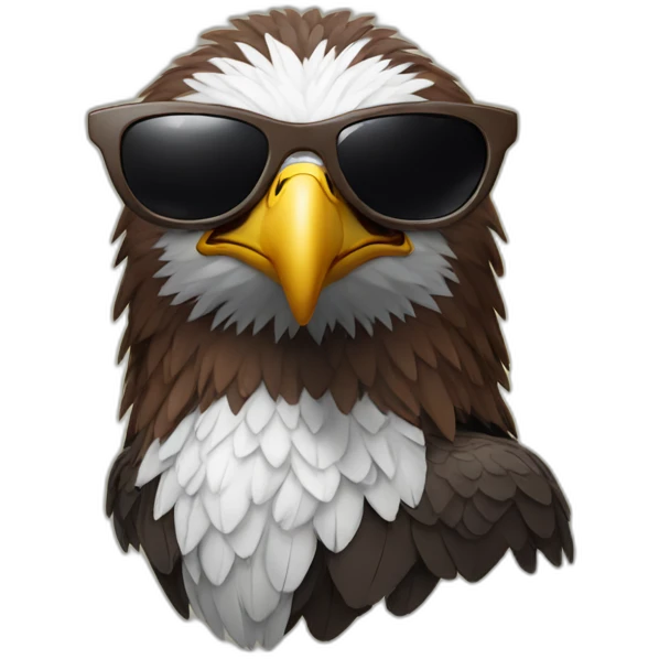 Eagle with sunglasses emoji