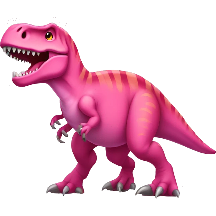 pink t-rex emoji