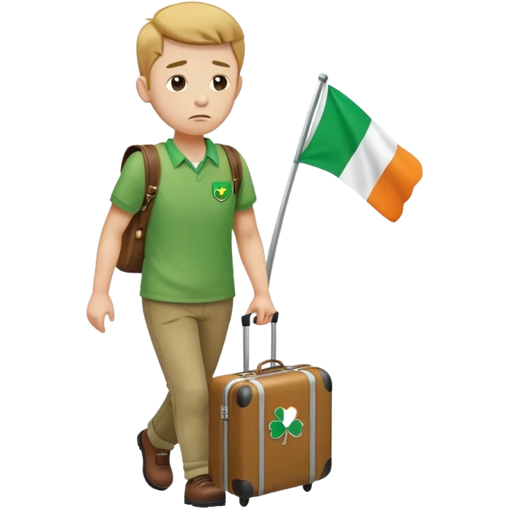 Hi! I need emojis for the people who are completely disappointed with Ireland and goes back home emoji
