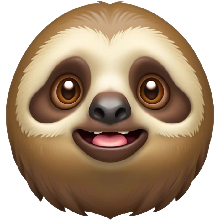 Cinematic Comical Sloth Portrait Emoji, Head tilted dramatically with an exaggeratedly shocked expression, featuring a slow, adorably sluggish form with wide, comically expressive eyes full of humorous disbelief, Simplified yet hilariously expressive features, highly detailed, glowing with a slightly sassy, lazy glow, high shine, dramatic yet playful, stylized with an air of quirky, unhurried attitude, soft glowing outline, capturing the essence of a meme-worthy sloth that looks ready to side-eye its way into viral fame! emoji