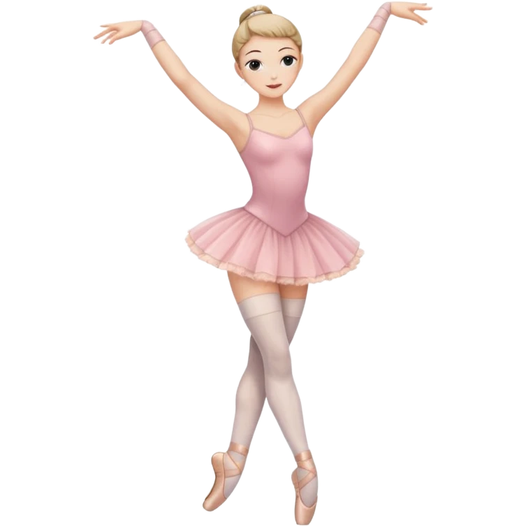 Ballet dancer in thigh highs emoji