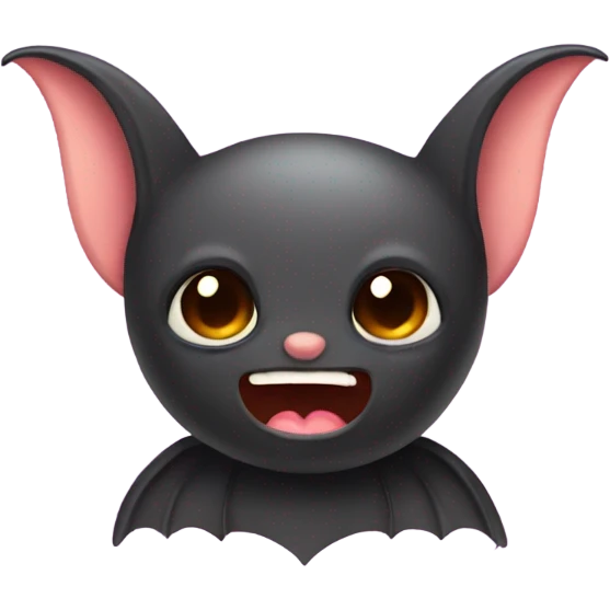 Bat with 🎀 emoji