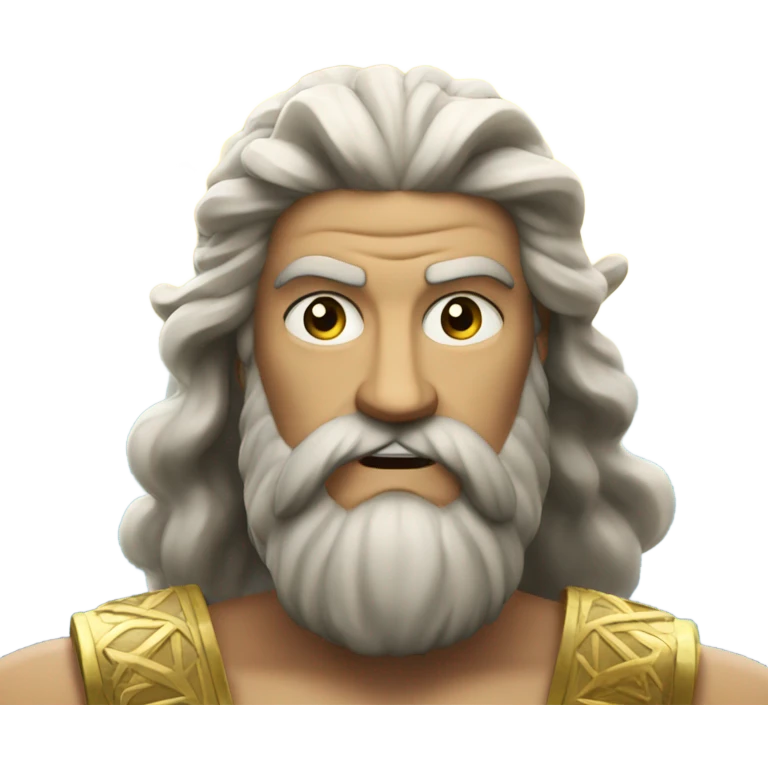 Zeus holding a lightning bold emoji