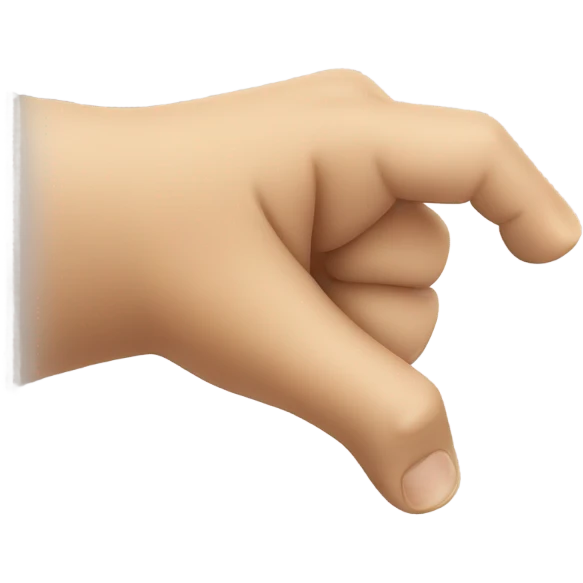 Hand closed pointing right emoji