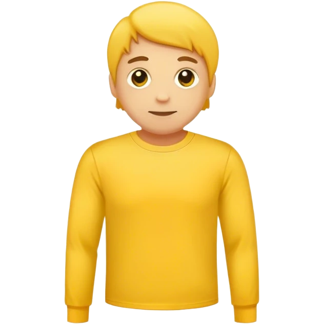 yellow long sleeve t-shirt emoji