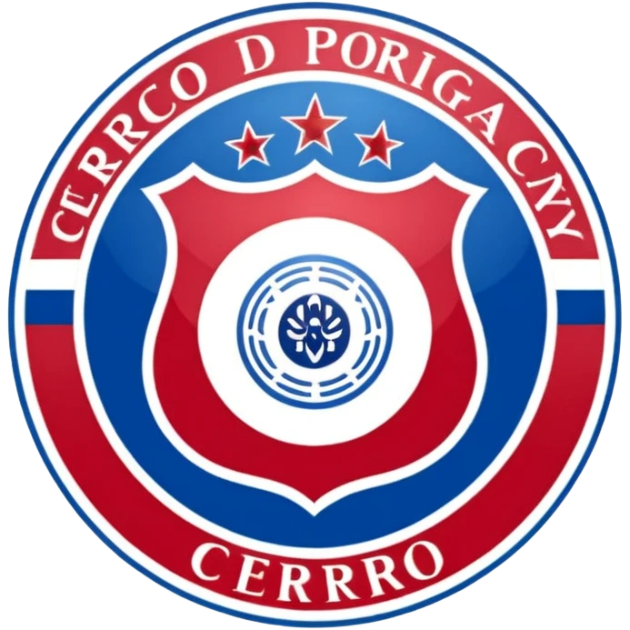 Escudo del club cerro porteño de Paraguay escudo original emoji