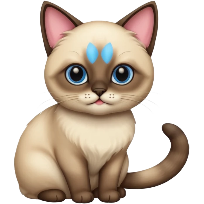 siamese cat cute emoji