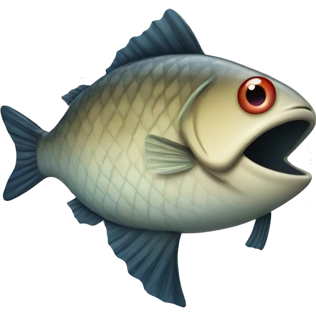 Fish with question mark emoji