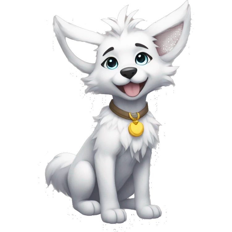 Anthro Fur-Sona Puppy-Fakémon Full Body emoji