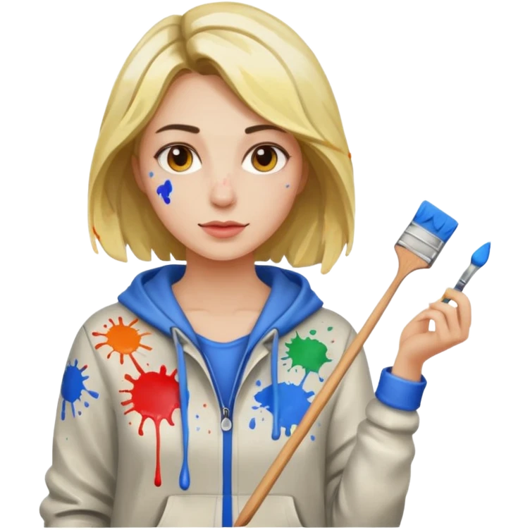 Ceramic Painter woman emoji