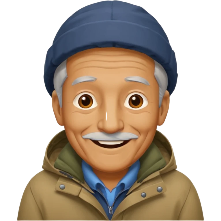 old Man in parka emoji