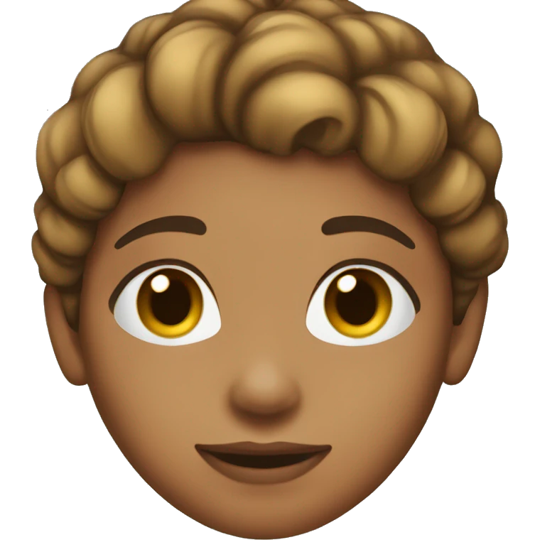 medium skin tone girl happy in Christmas emoji