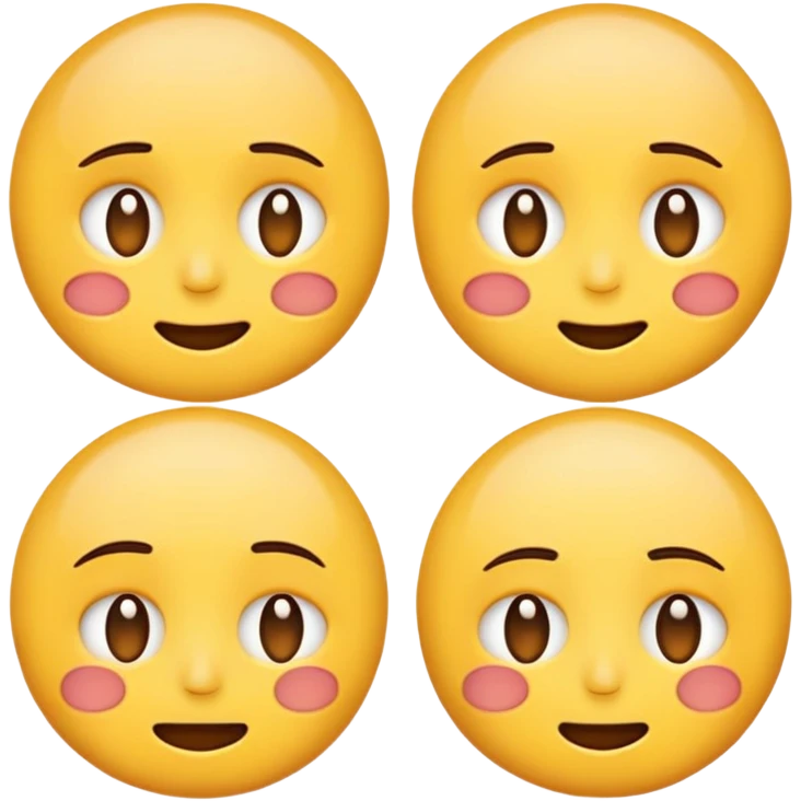 emoji face showing multiple emotions at once, happy on one side and sad on the other emoji