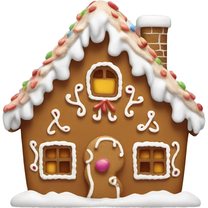 gingerbread house emoji
