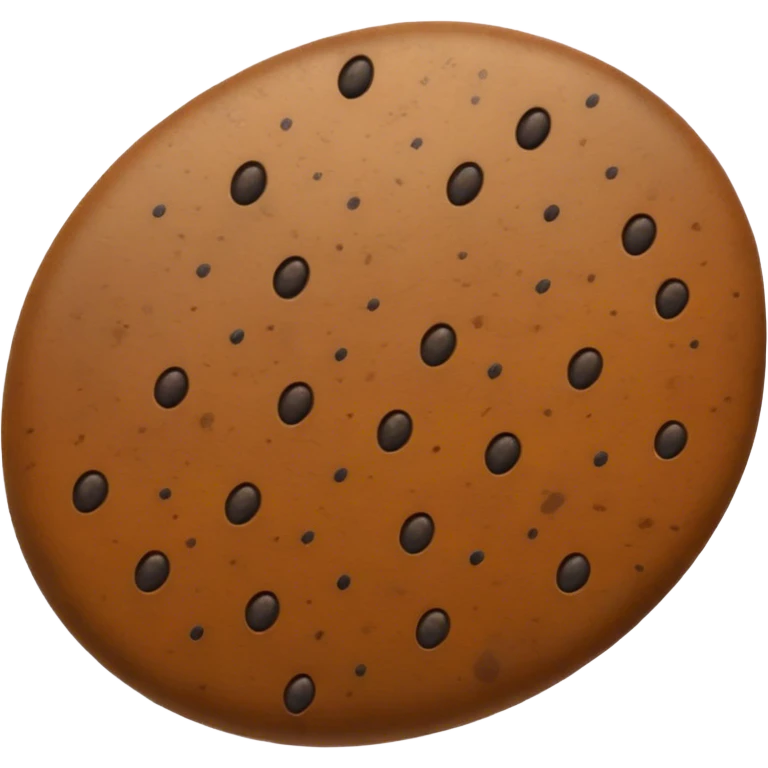 realistic seed, detailed macro close-up, textured surface with natural patterns, shades of brown and little beige with 5-10 small equal sized distinctive black speckles, oval-shaped, glossy, studio lighting, sharp focus, high-resolution photography, isolated on neutral background emoji