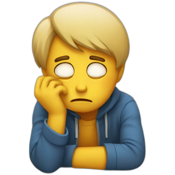 Depressed emoji