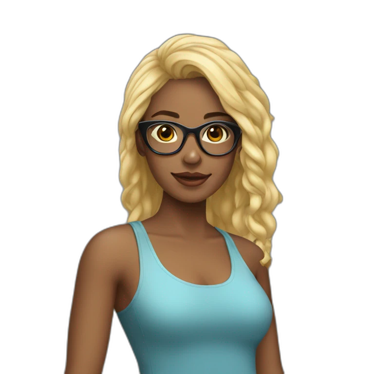 joven-mujer-cabello-negro-y-lentes emoji