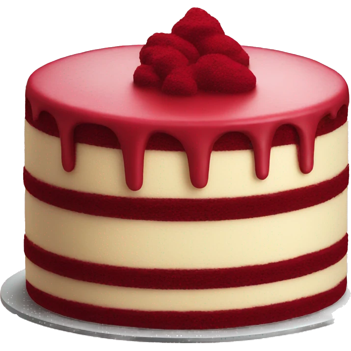 red velvet cake emoji