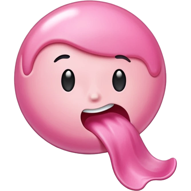 chewed bubble gum emoji