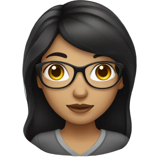 GIRL WITH BLACK HAIR WHO WORKS IN AN INTERNET COMPANY emoji