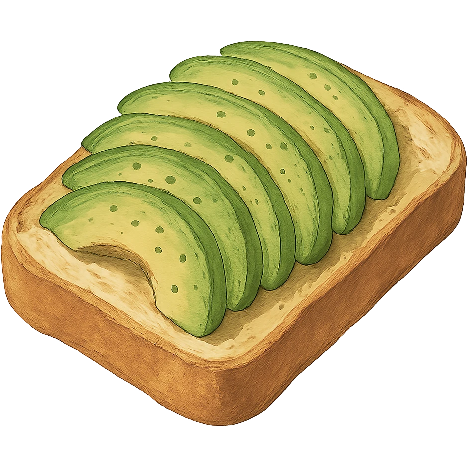 avocado on bread emoji