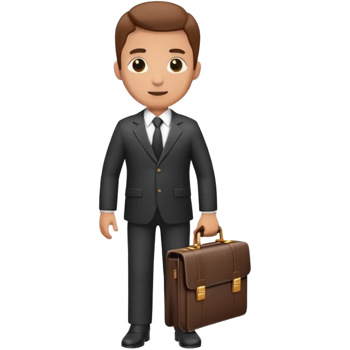 businessman in a suit with briefcase emoji