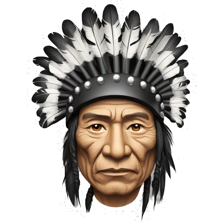 Indian chief bobber black emoji