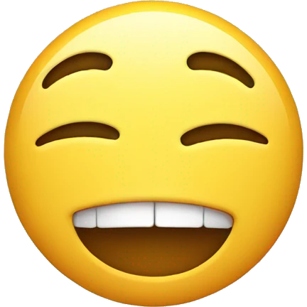 Laughing face that is sad emoji