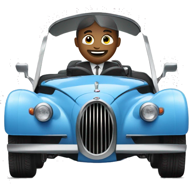 Un homme dans une bugatti emoji