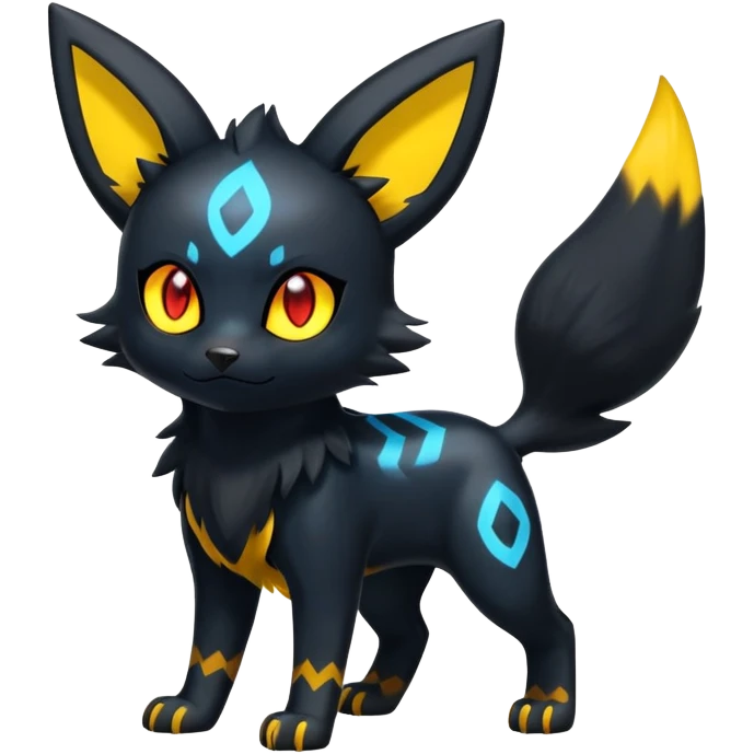 Shiny Litten-Umbreon-Hybrid (full body) emoji