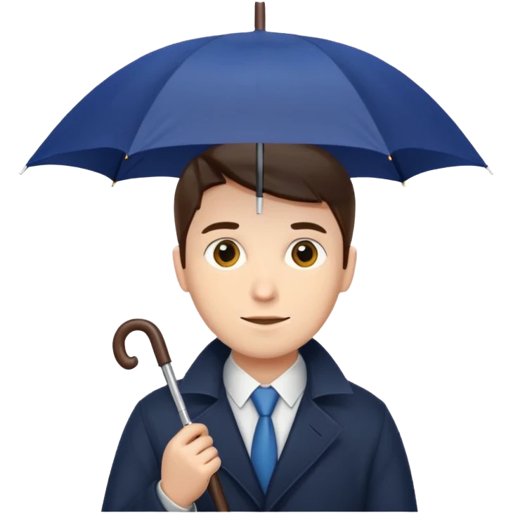 man holding umbrella emoji