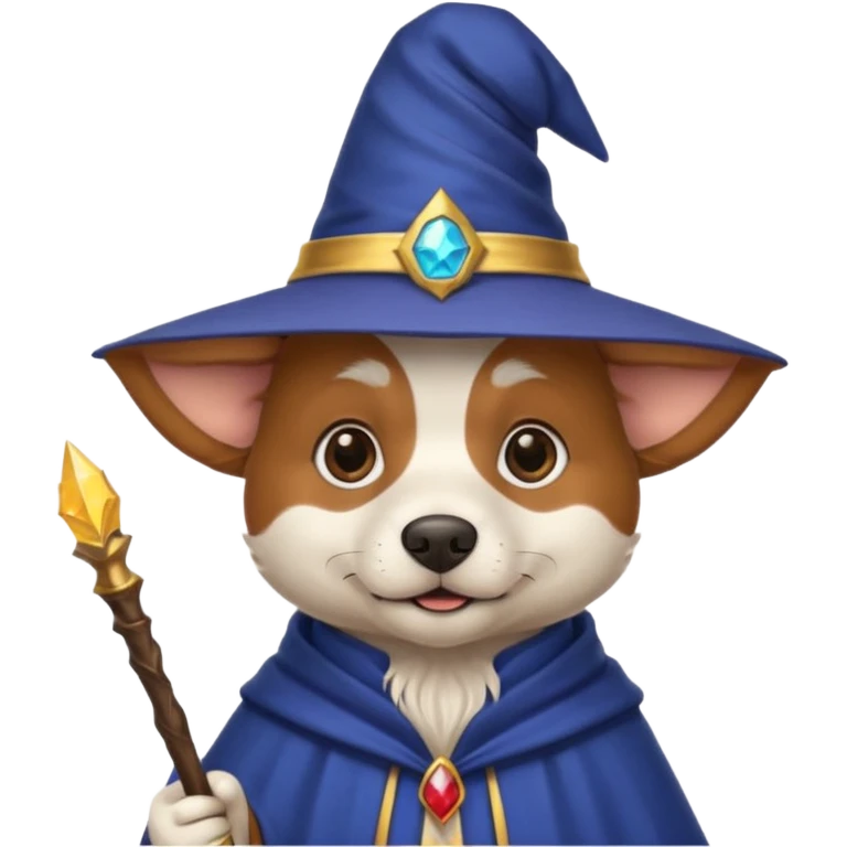 Dog wizard emoji