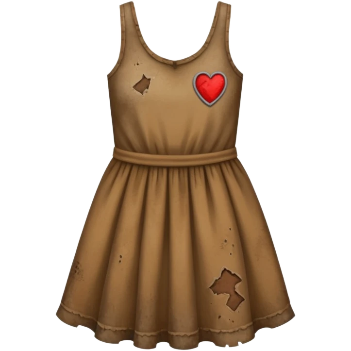 dirty dress with dirt on it  emoji