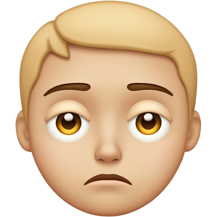Sad face emoji