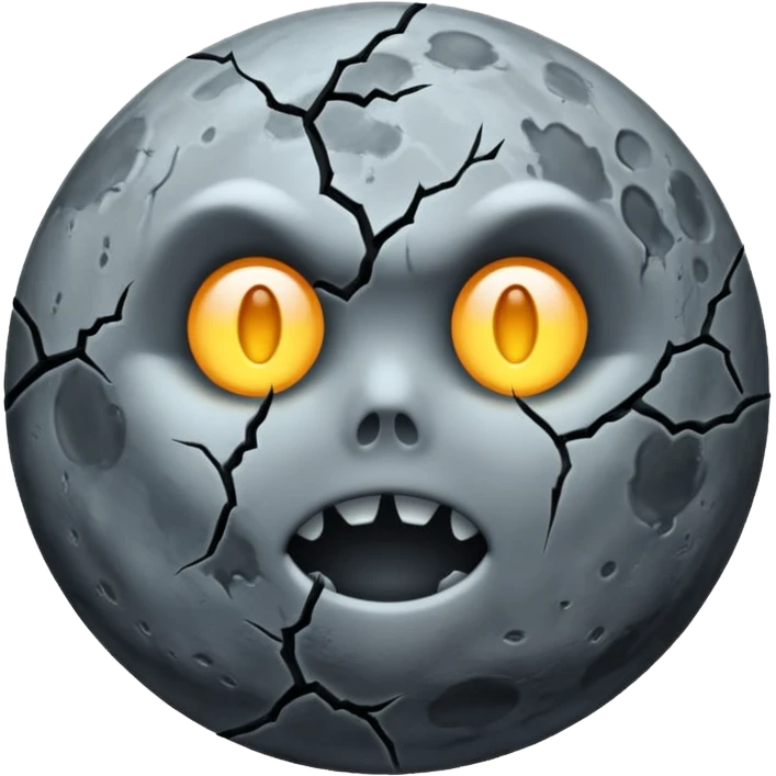 haunted moon no holes emoji